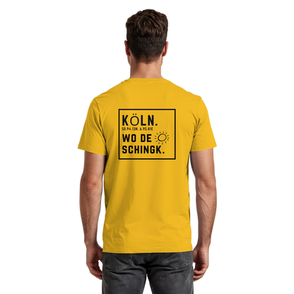 Wo de Sonn schingk - Köln Druck Rücken  - Premium Classic T-Shirt
