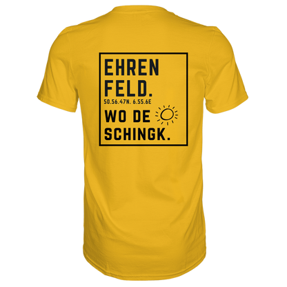 Wo de Sonn schingk - Ehrenfeld Druck Rücken - Premium Classic T-Shirt