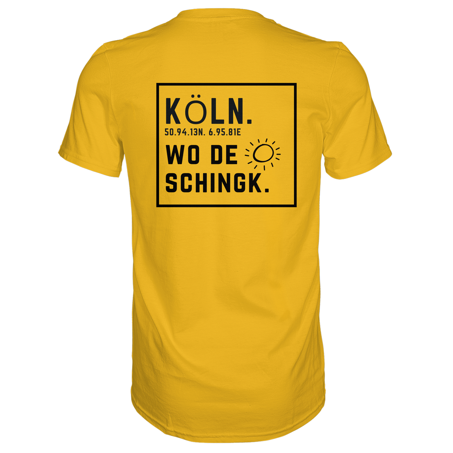 Wo de Sonn schingk - Köln Druck Rücken  - Premium Classic T-Shirt