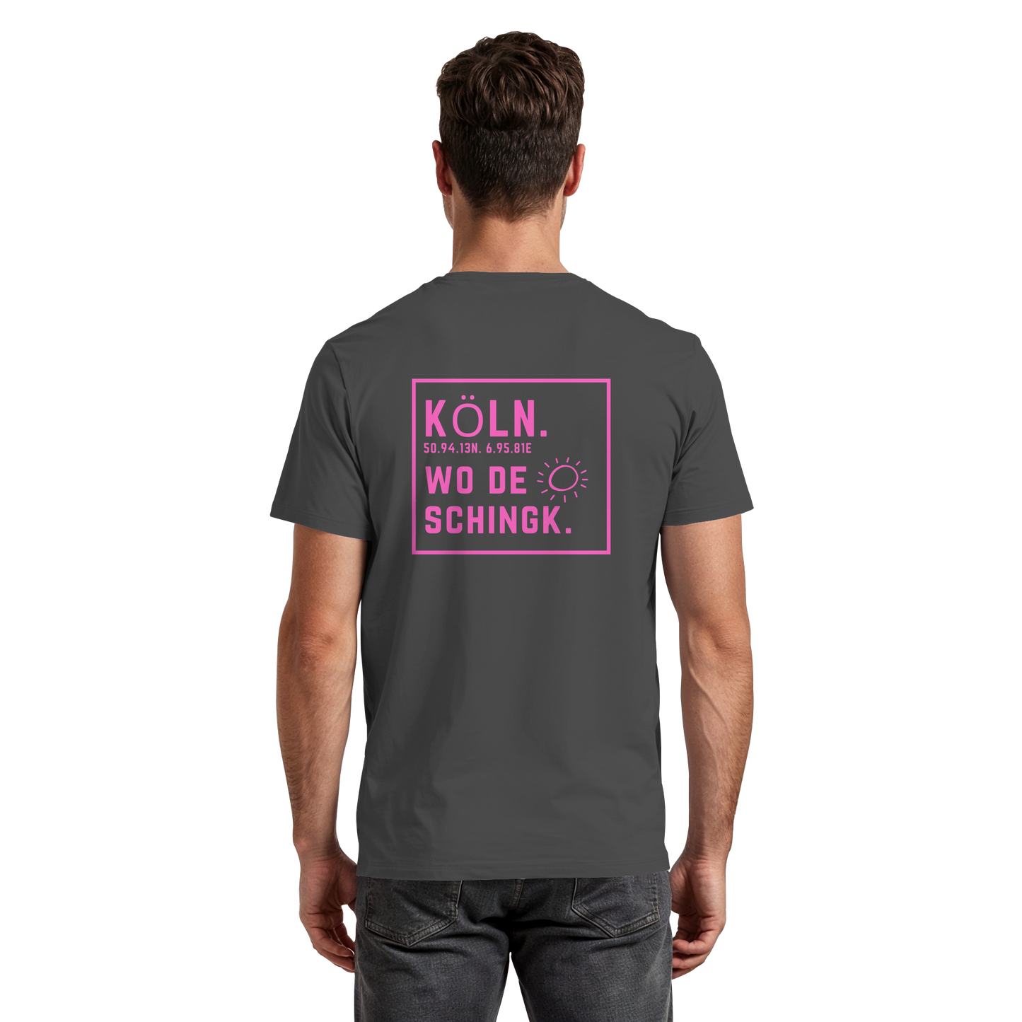Wo de Sonn schingk - Köln Druck Rücken - Premium Classic T-Shirt