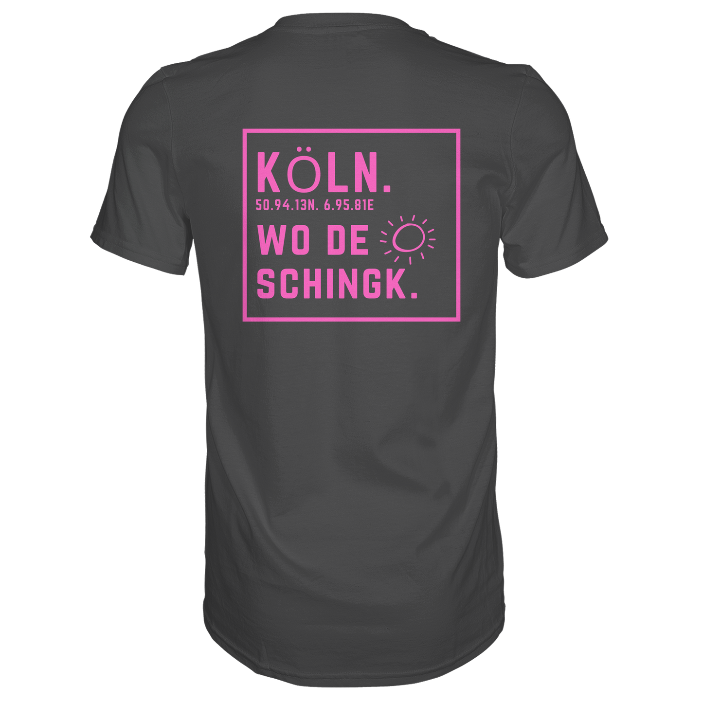 Wo de Sonn schingk - Köln Druck Rücken - Premium Classic T-Shirt