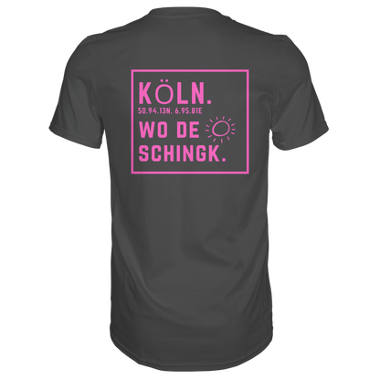 Wo de Sonn schingk - Köln Druck Rücken - Premium Classic T-Shirt