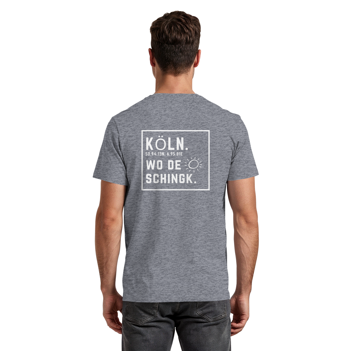 Wo de Sonn schingk - Köln Druck Rücken  - Premium Classic T-Shirt