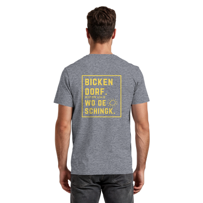 Wo de Sonn schingk - Bickendorf Druck Rücken - Premium Classic T-Shirt