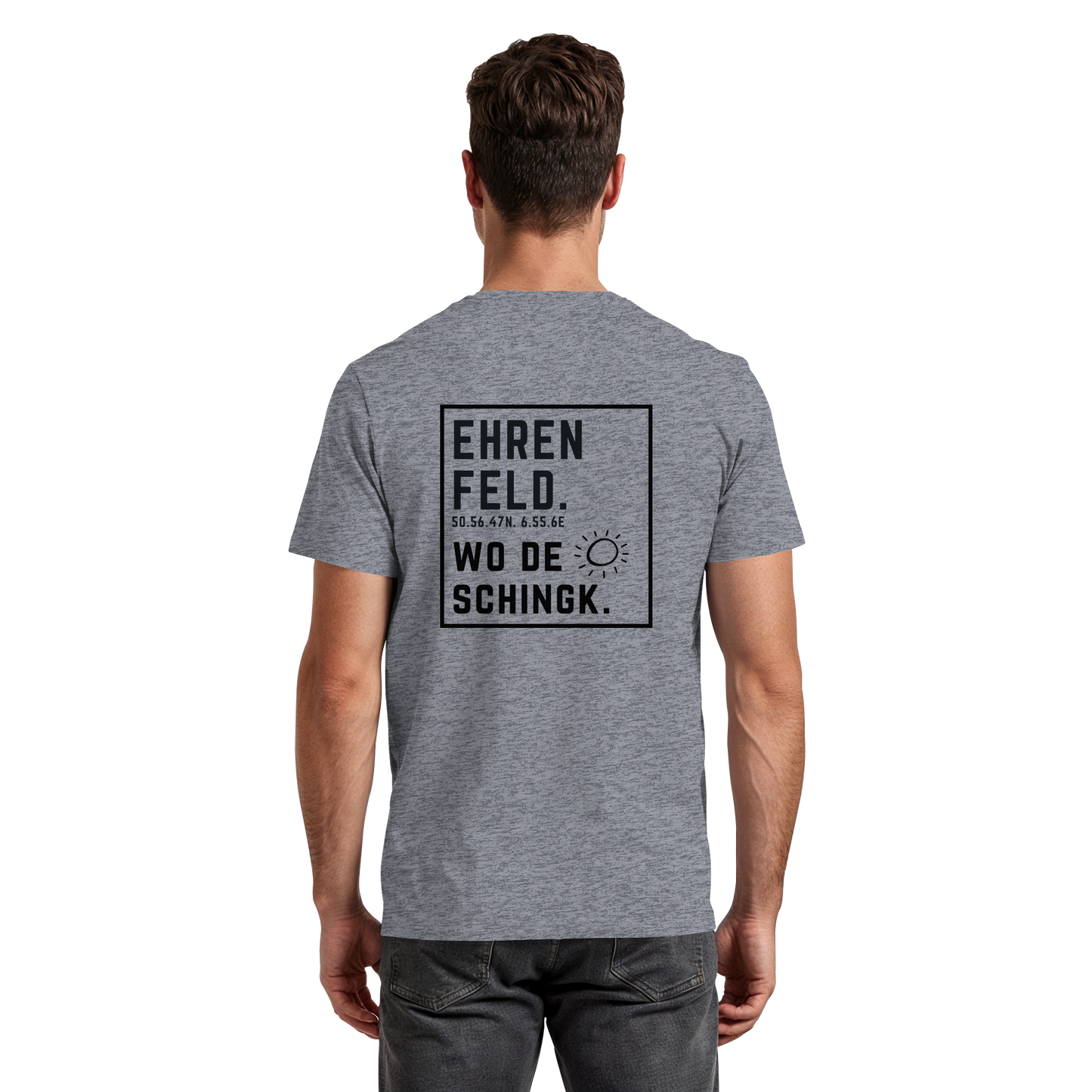 Wo de Sonn schingk - Ehrenfeld Druck Rücken - Premium Classic T-Shirt