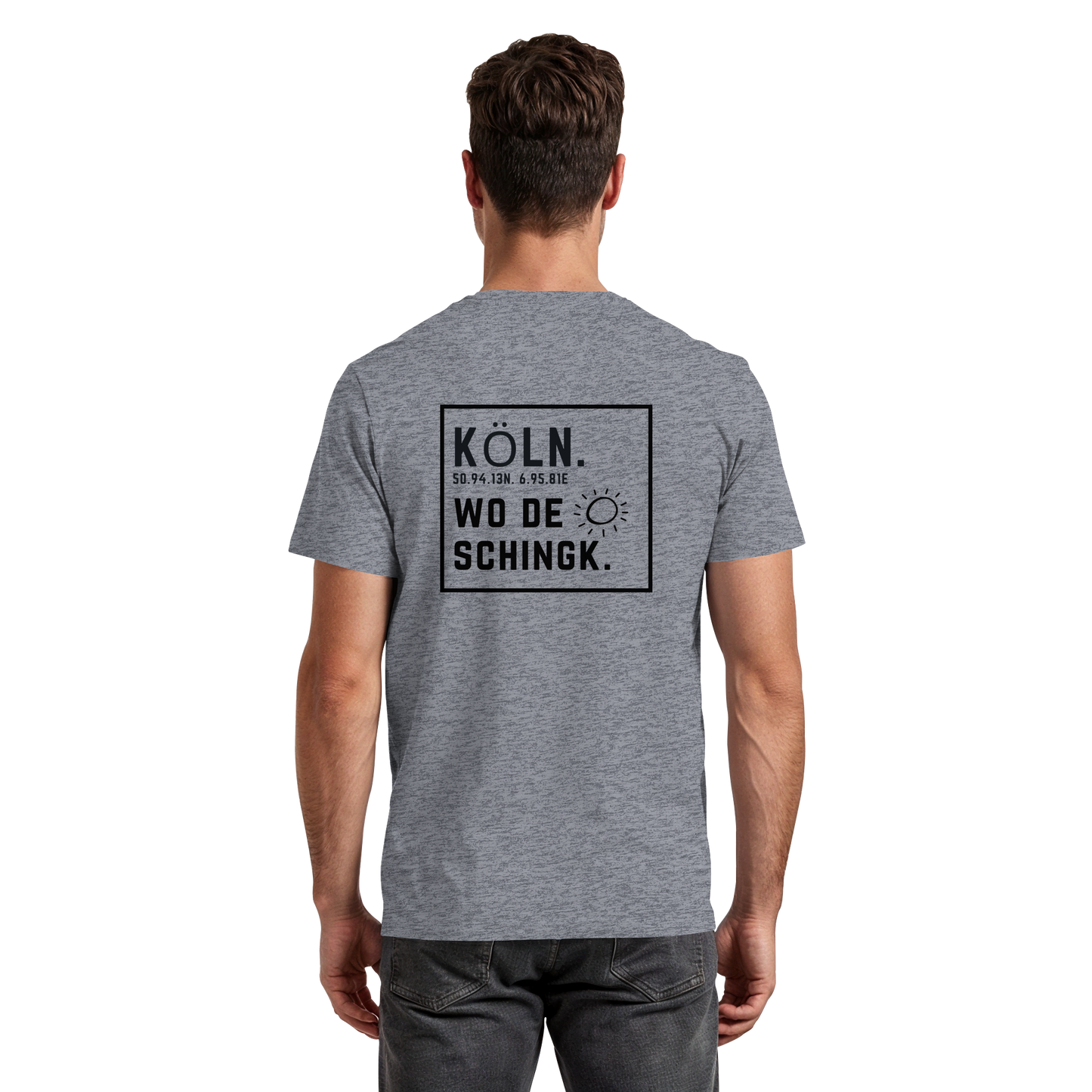 Wo de Sonn schingk - Köln Druck Rücken  - Premium Classic T-Shirt