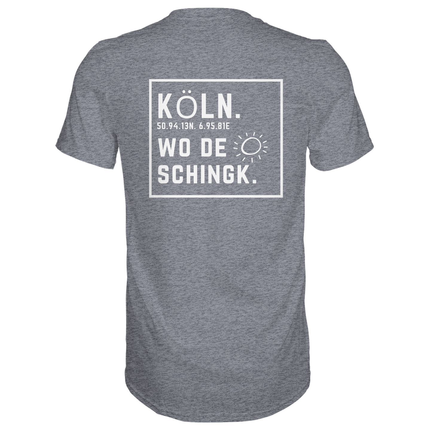 Wo de Sonn schingk - Köln Druck Rücken  - Premium Classic T-Shirt
