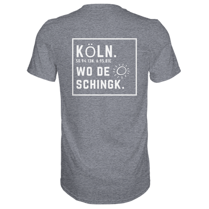 Wo de Sonn schingk - Köln Druck Rücken  - Premium Classic T-Shirt