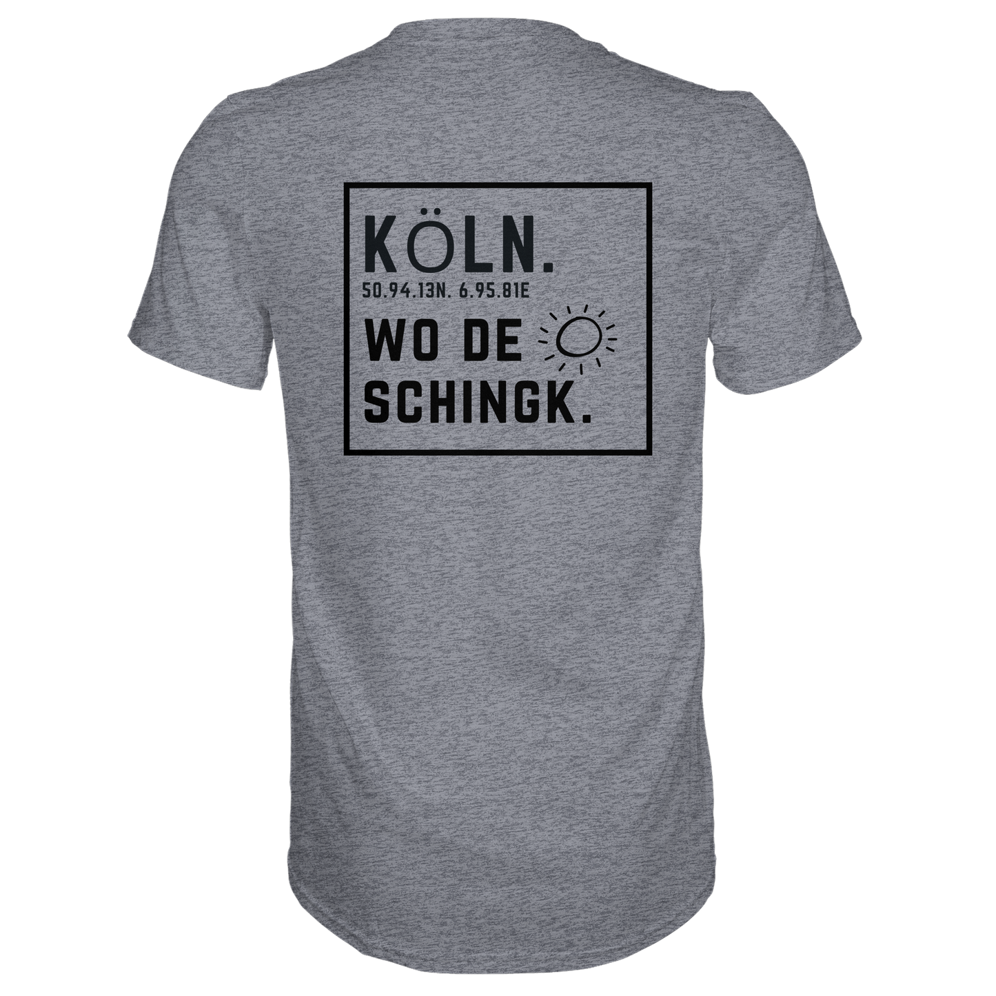 Wo de Sonn schingk - Köln Druck Rücken  - Premium Classic T-Shirt