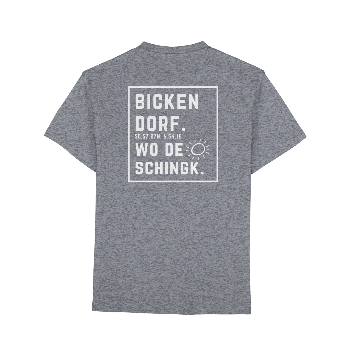 Wo de Sonn schingk - Bickendorf Druck Rücken - Premium Classic T-Shirt