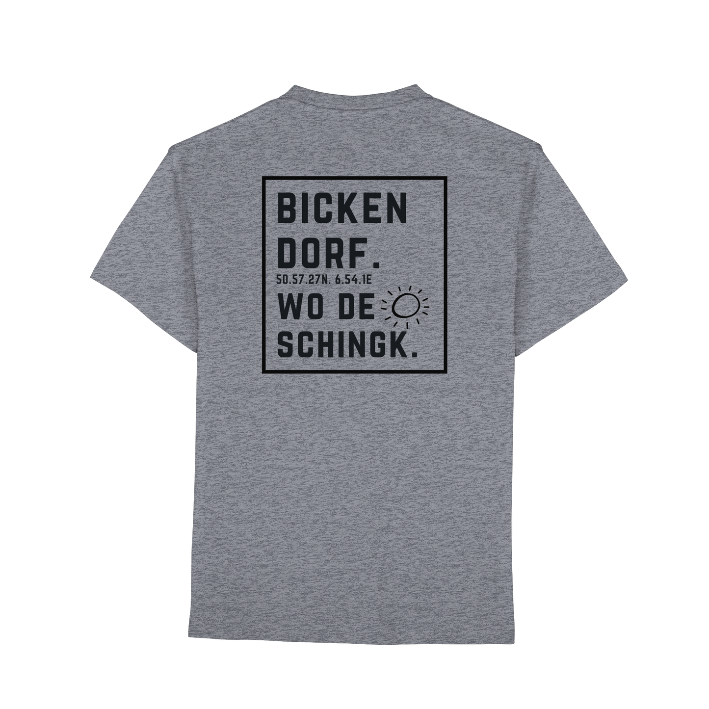 Wo de Sonn schingk - Bickendorf Druck Rücken - Premium Classic T-Shirt