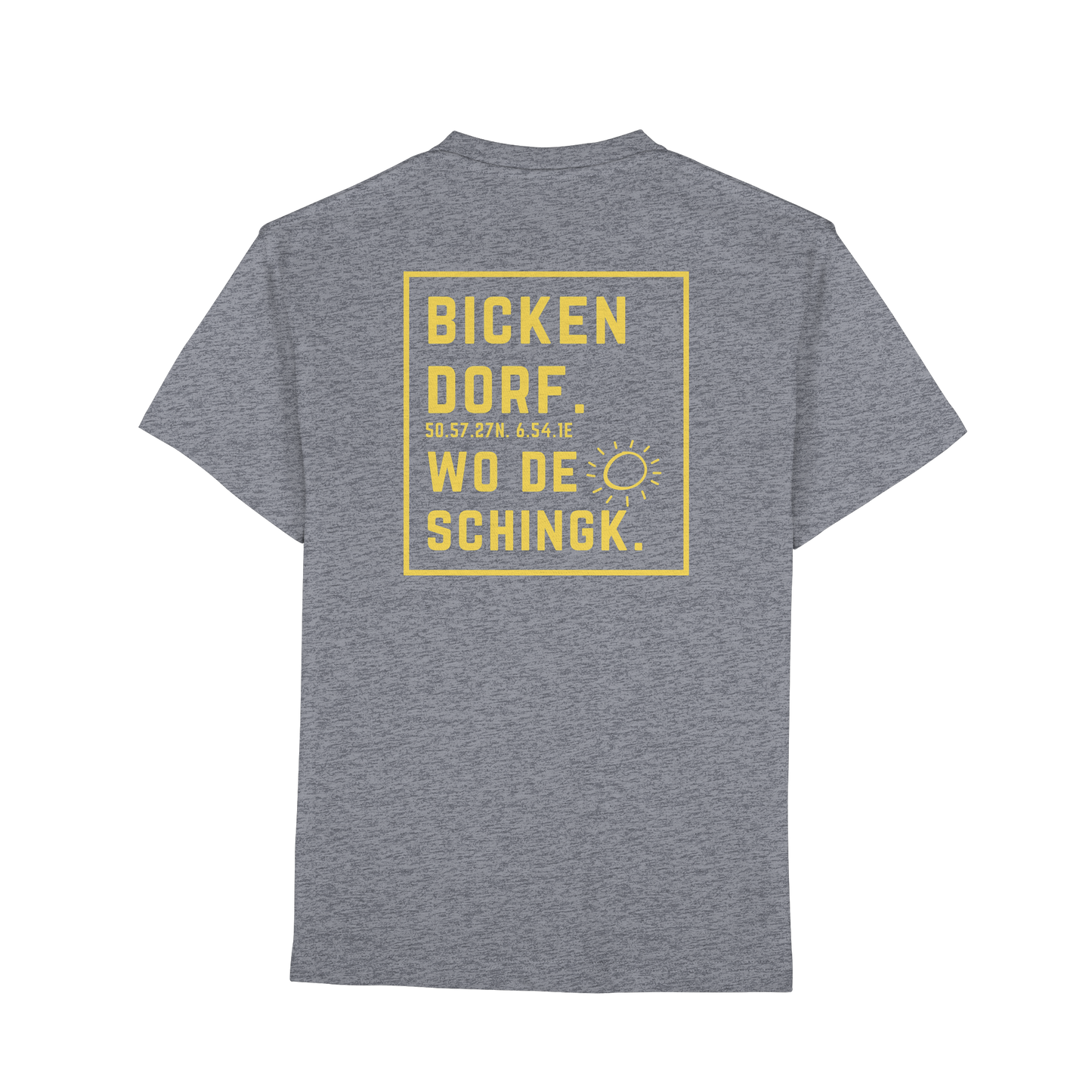 Wo de Sonn schingk - Bickendorf Druck Rücken - Premium Classic T-Shirt