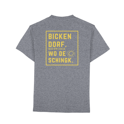 Wo de Sonn schingk - Bickendorf Druck Rücken - Premium Classic T-Shirt