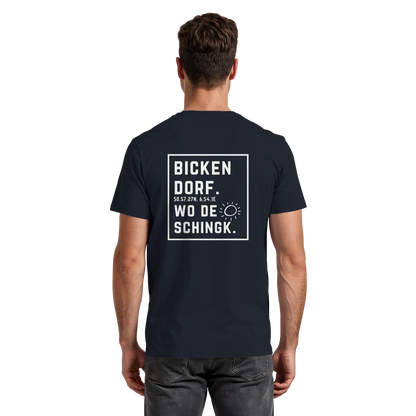 Wo de Sonn schingk - Bickendorf Druck Rücken - Premium Classic T-Shirt