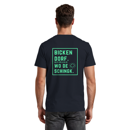 Wo de Sonn schingk - Bickendorf Druck Rücken - Premium Classic T-Shirt