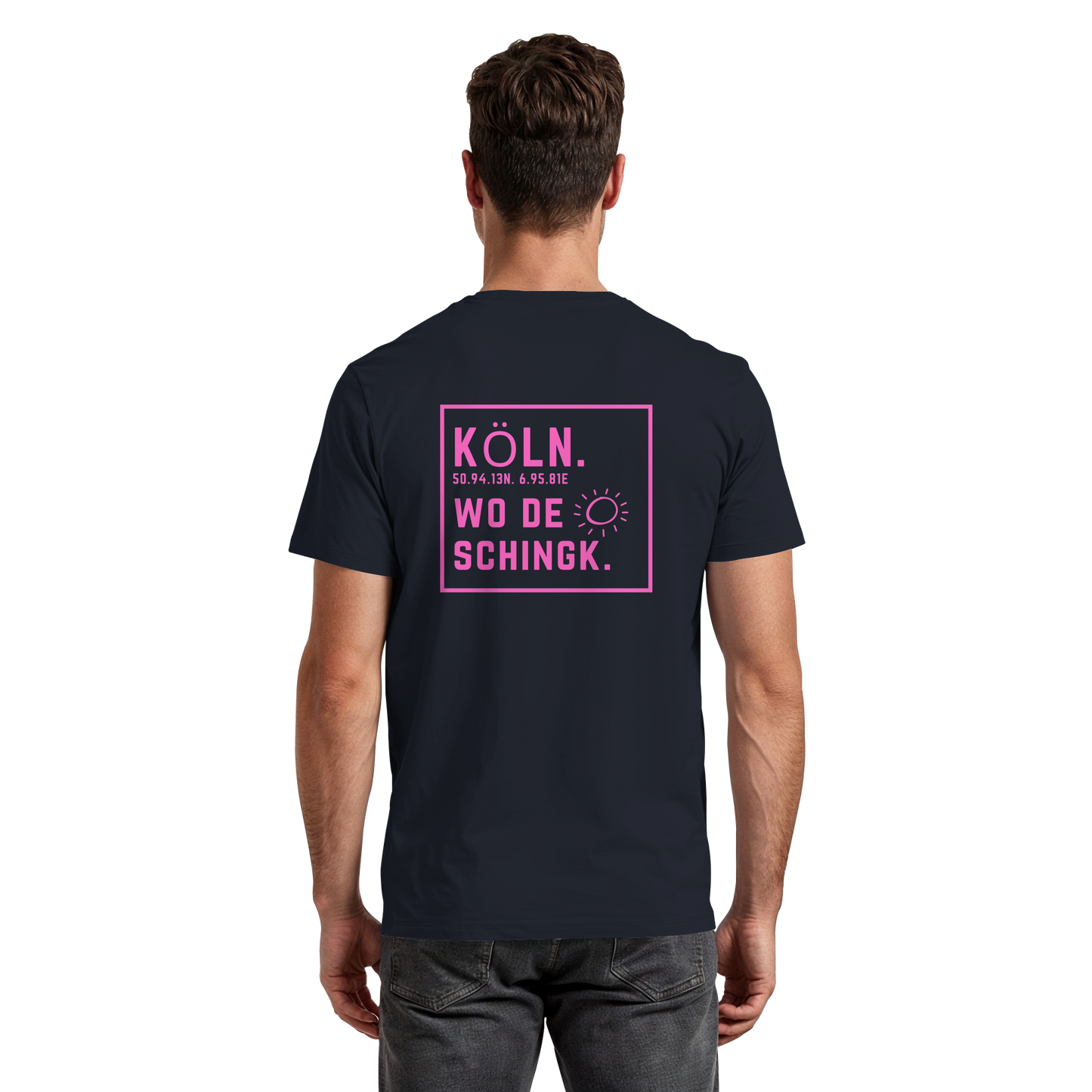 Wo de Sonn schingk - Köln Druck Rücken - Premium Classic T-Shirt
