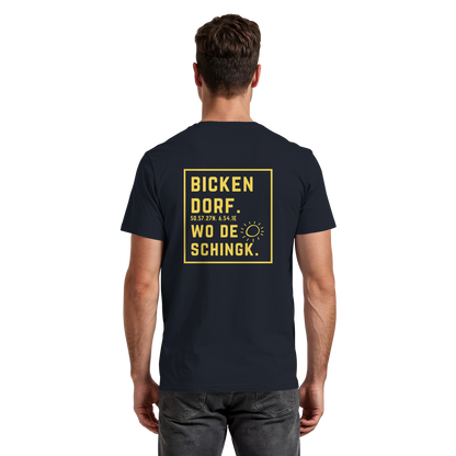 Wo de Sonn schingk - Bickendorf Druck Rücken - Premium Classic T-Shirt