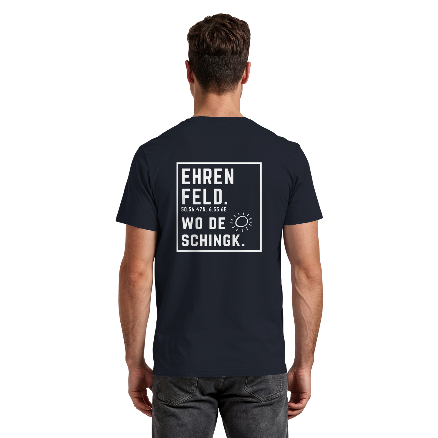 Wo de Sonn schingk - Ehrenfeld Druck Rücken  - Premium Classic T-Shirt