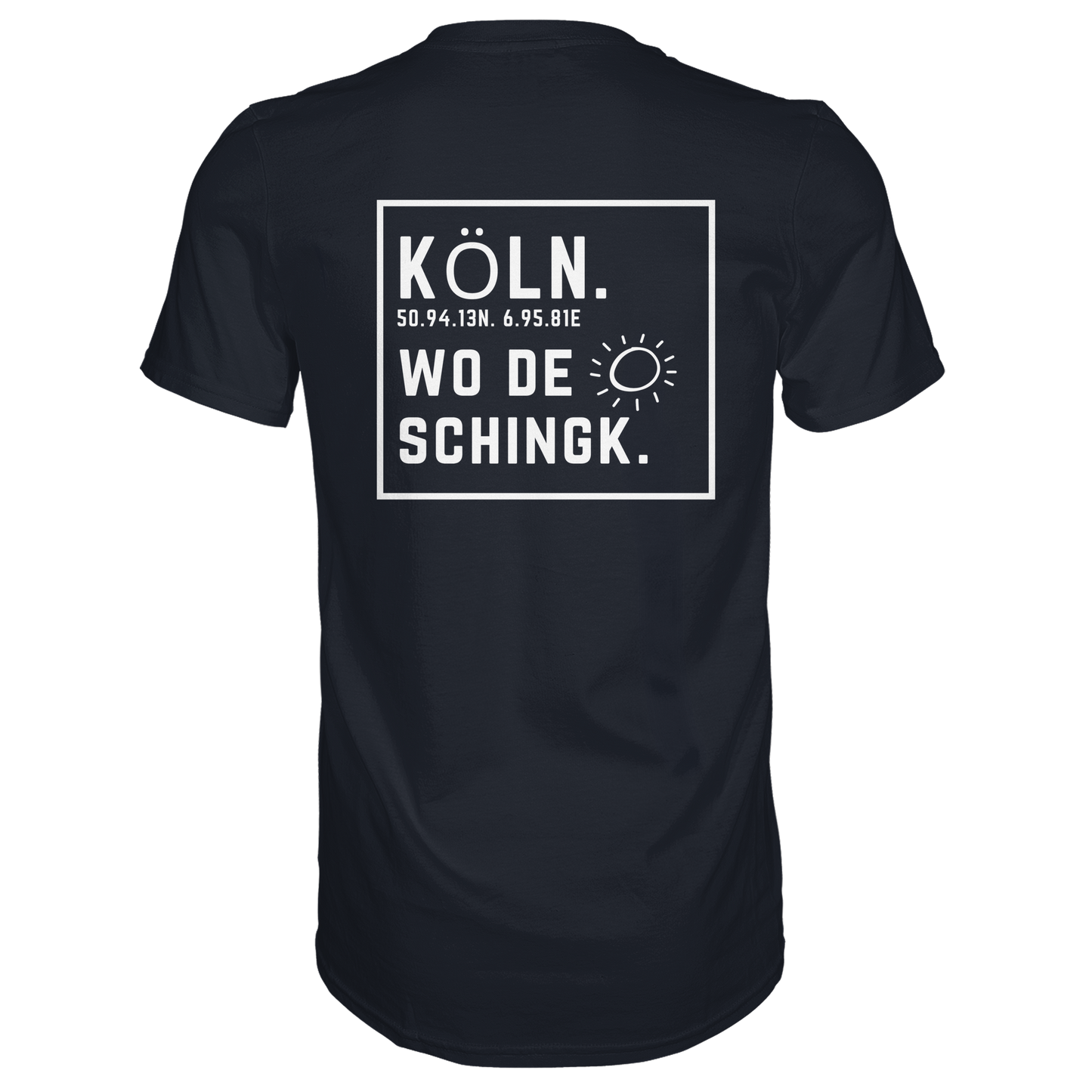 Wo de Sonn schingk - Köln Druck Rücken  - Premium Classic T-Shirt