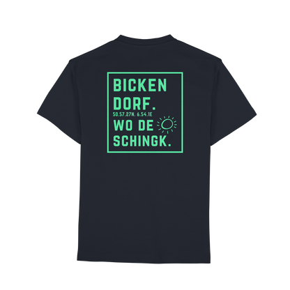 Wo de Sonn schingk - Bickendorf Druck Rücken - Premium Classic T-Shirt
