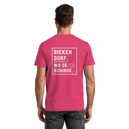 Wo de Sonn schingk - Bickendorf Druck Rücken - Premium Classic T-Shirt