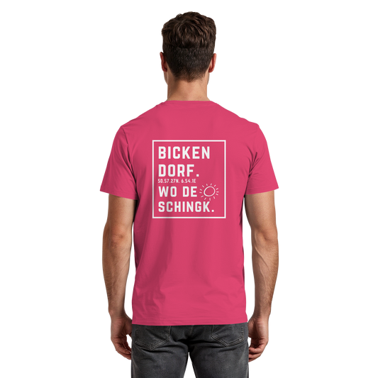 Wo de Sonn schingk - Bickendorf Druck Rücken - Premium Classic T-Shirt