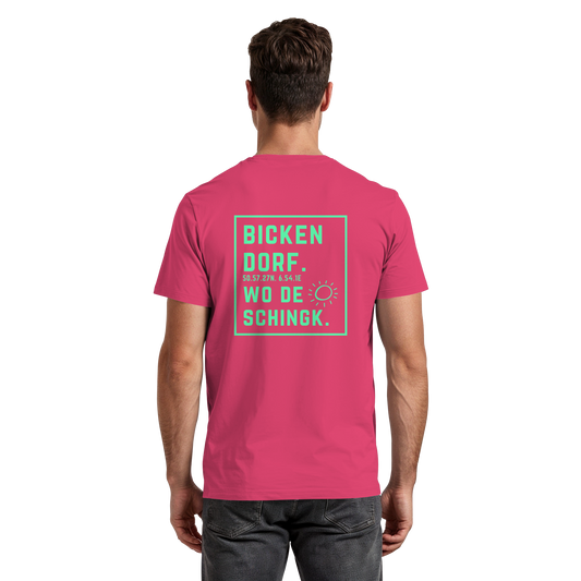 Wo de Sonn schingk - Bickendorf Druck Rücken - Premium Classic T-Shirt