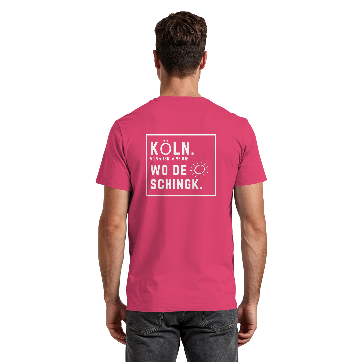 Wo de Sonn schingk - Köln Druck Rücken  - Premium Classic T-Shirt
