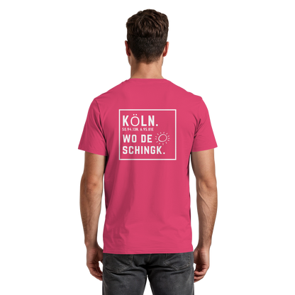 Wo de Sonn schingk - Köln Druck Rücken  - Premium Classic T-Shirt