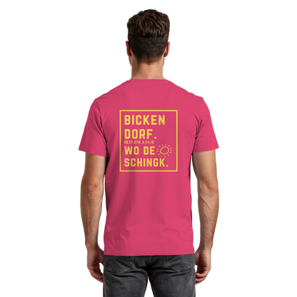 Wo de Sonn schingk - Bickendorf Druck Rücken - Premium Classic T-Shirt