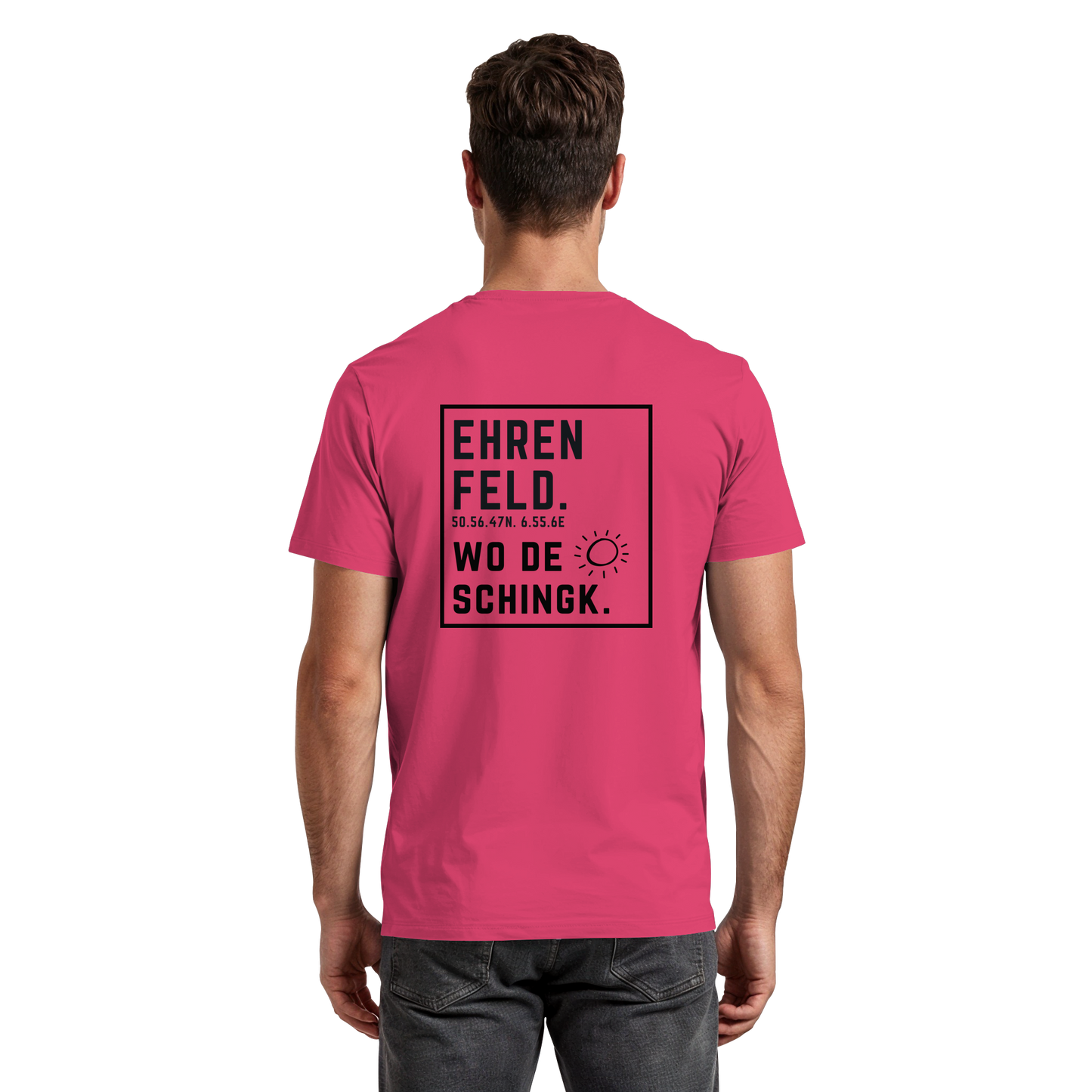 Wo de Sonn schingk - Ehrenfeld Druck Rücken - Premium Classic T-Shirt