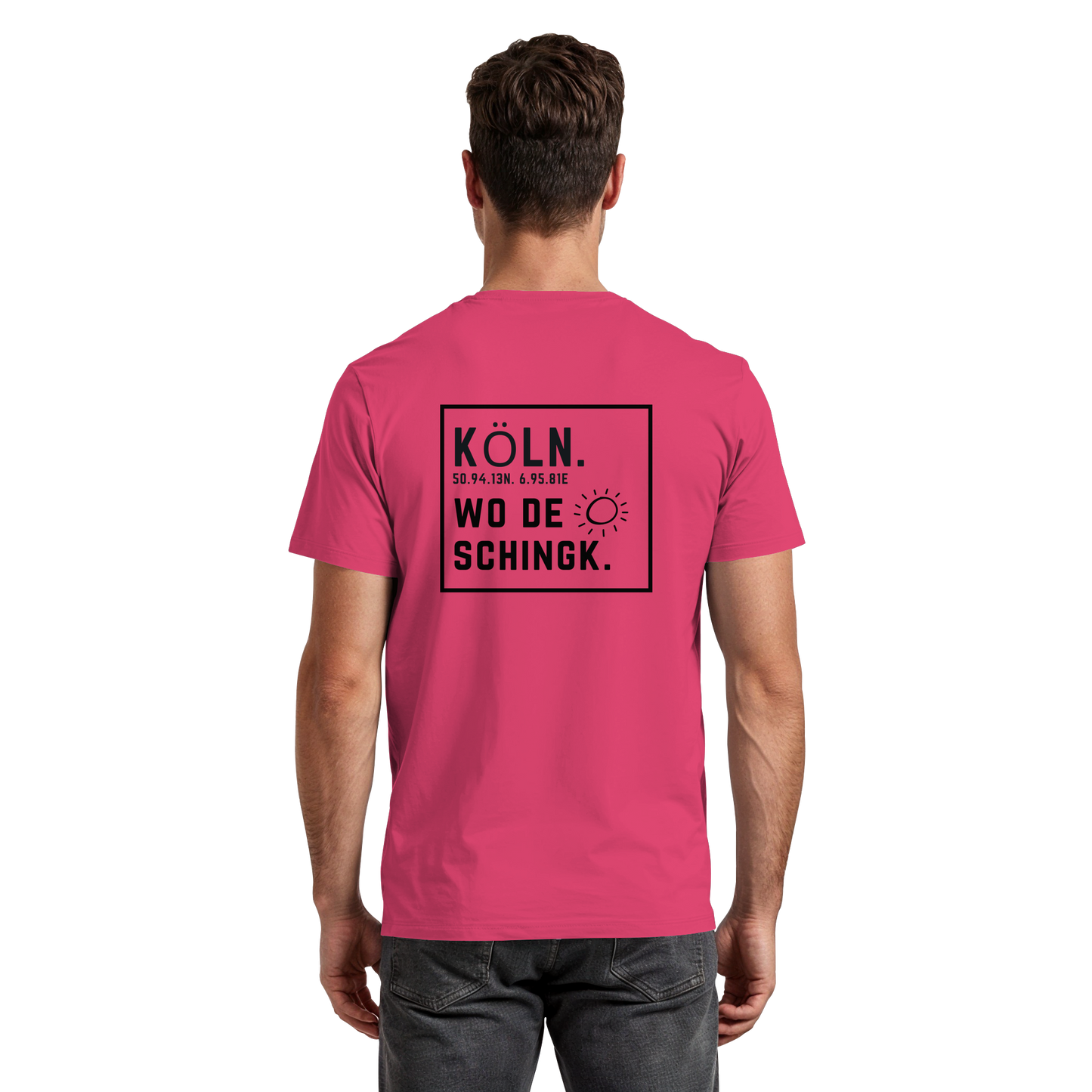 Wo de Sonn schingk - Köln Druck Rücken  - Premium Classic T-Shirt