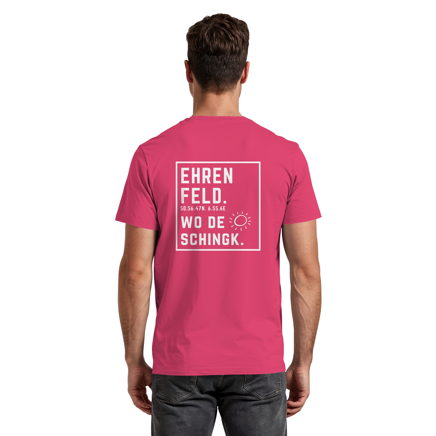 Wo de Sonn schingk - Ehrenfeld Druck Rücken  - Premium Classic T-Shirt