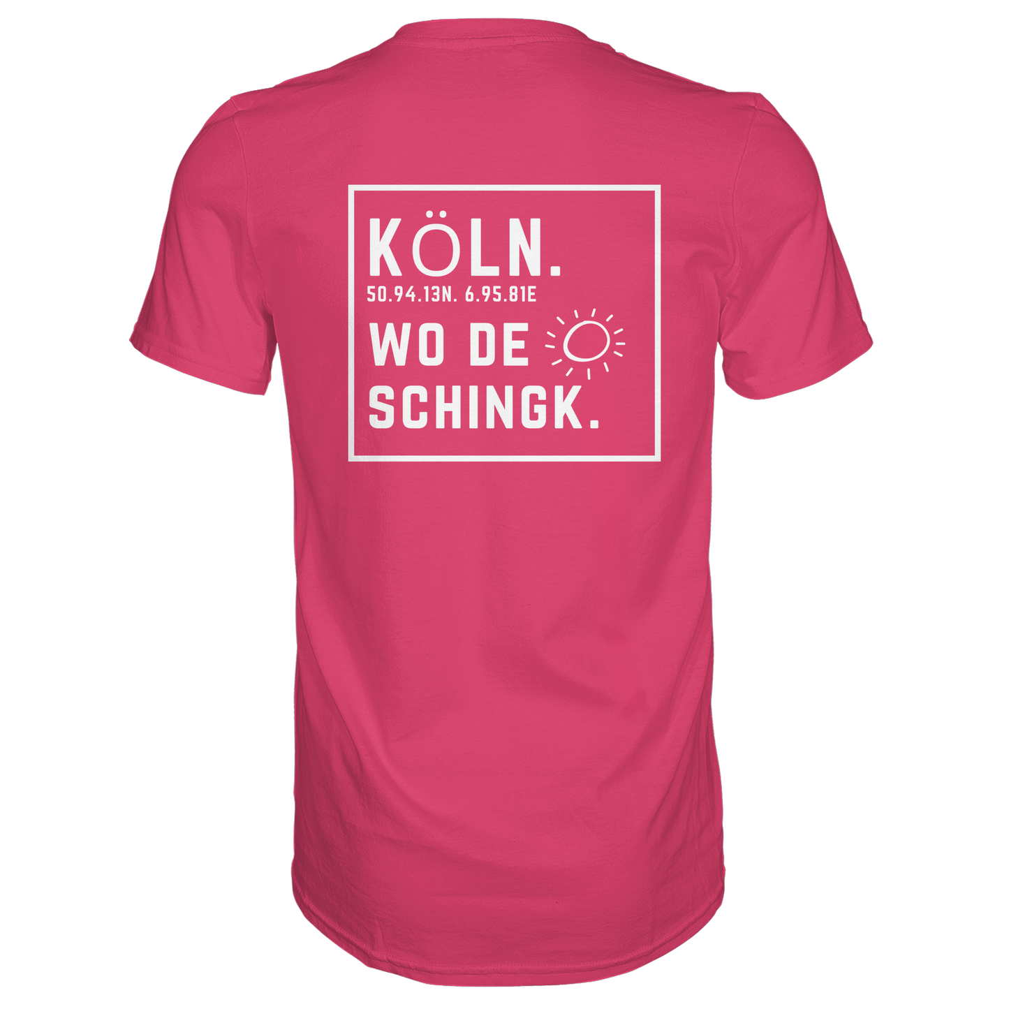 Wo de Sonn schingk - Köln Druck Rücken  - Premium Classic T-Shirt