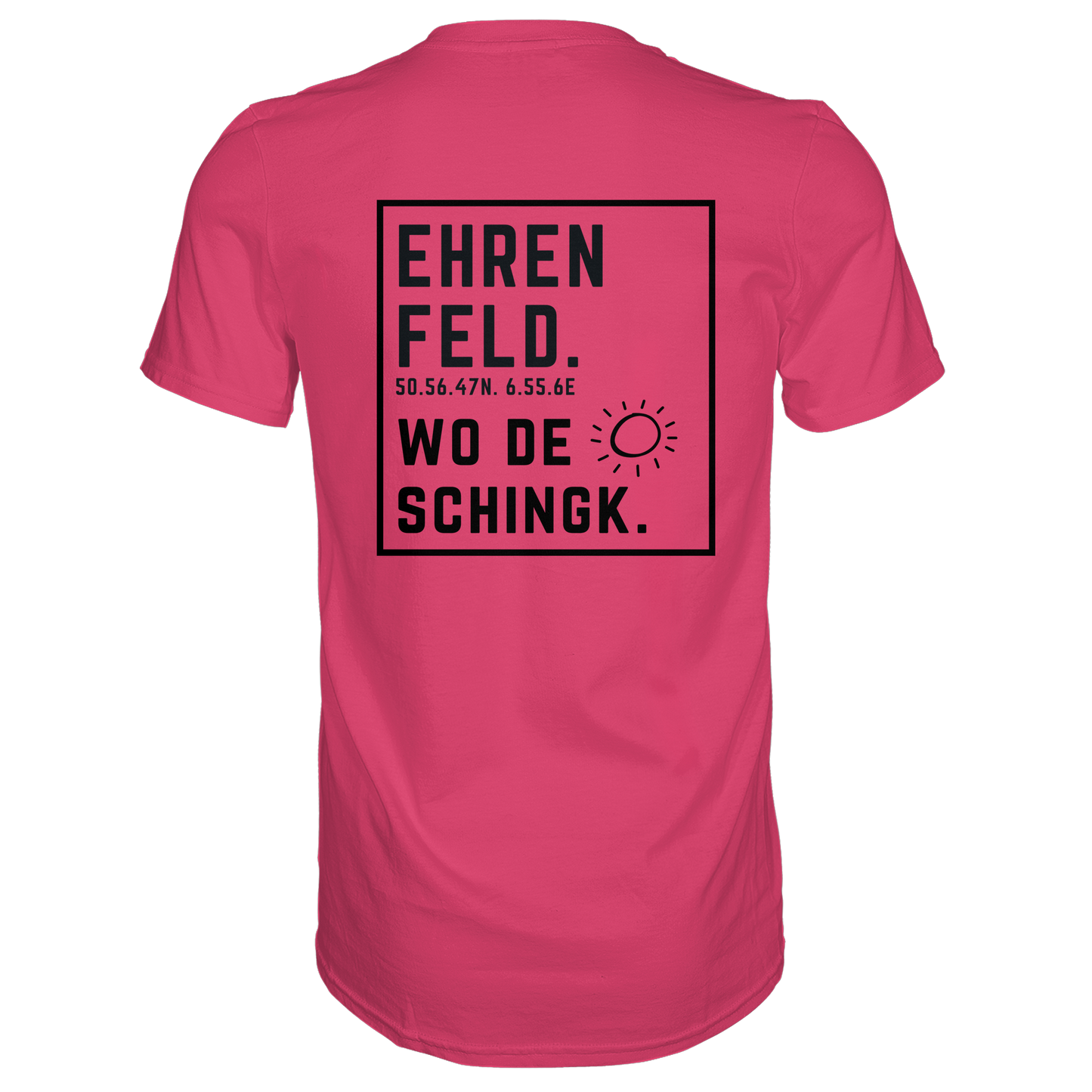 Wo de Sonn schingk - Ehrenfeld Druck Rücken - Premium Classic T-Shirt