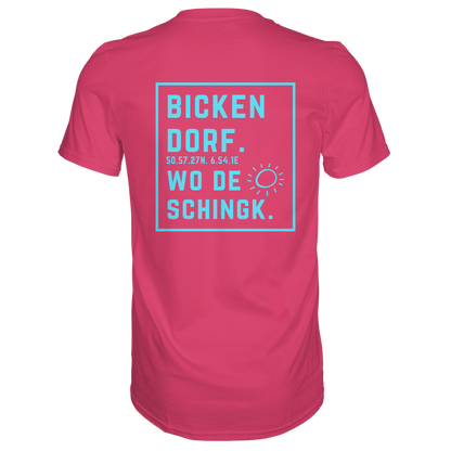Wo de Sonn schingk - Bickendorf Druck Rücken - Premium Classic T-Shirt
