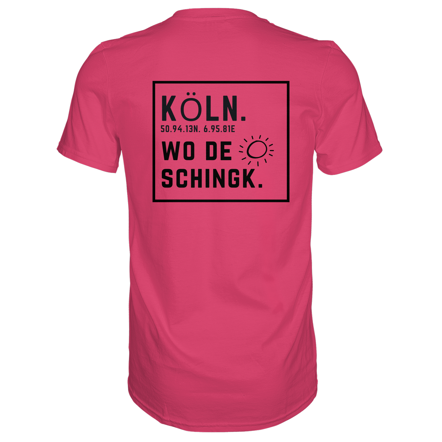 Wo de Sonn schingk - Köln Druck Rücken  - Premium Classic T-Shirt