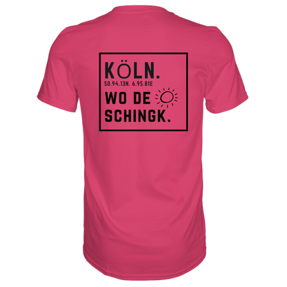 Wo de Sonn schingk - Köln Druck Rücken  - Premium Classic T-Shirt