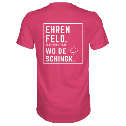Wo de Sonn schingk - Ehrenfeld Druck Rücken  - Premium Classic T-Shirt