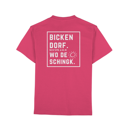 Wo de Sonn schingk - Bickendorf Druck Rücken - Premium Classic T-Shirt