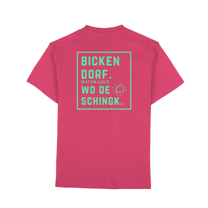 Wo de Sonn schingk - Bickendorf Druck Rücken - Premium Classic T-Shirt