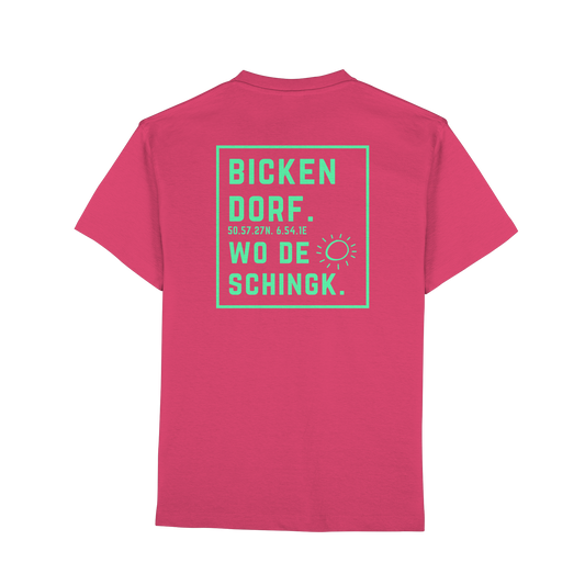 Wo de Sonn schingk - Bickendorf Druck Rücken - Premium Classic T-Shirt