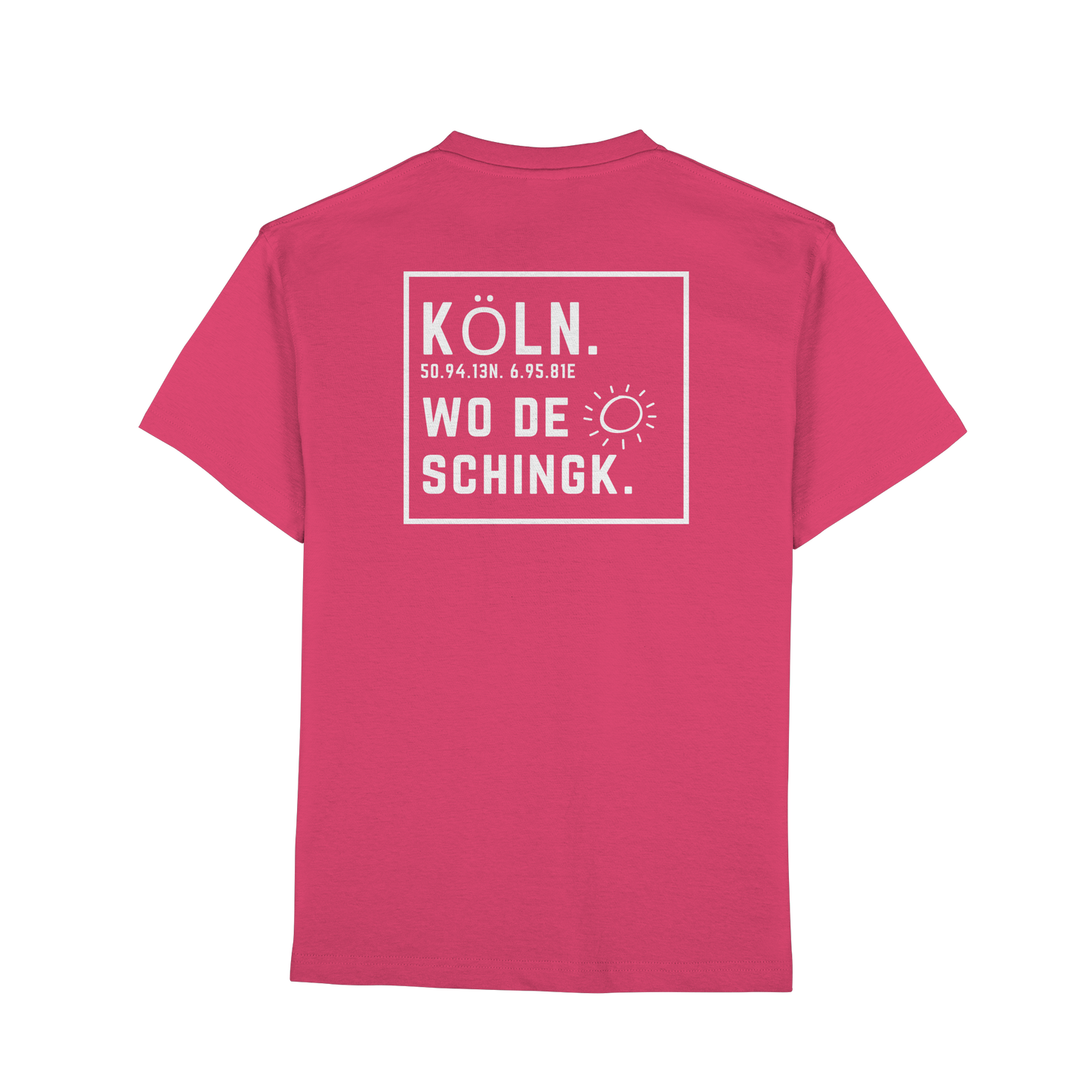 Wo de Sonn schingk - Köln Druck Rücken  - Premium Classic T-Shirt