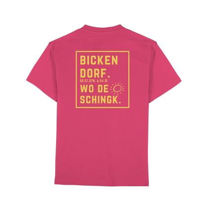 Wo de Sonn schingk - Bickendorf Druck Rücken - Premium Classic T-Shirt