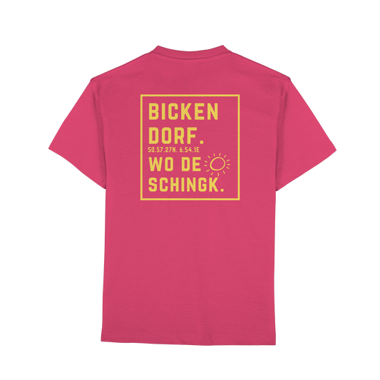 Wo de Sonn schingk - Bickendorf Druck Rücken - Premium Classic T-Shirt