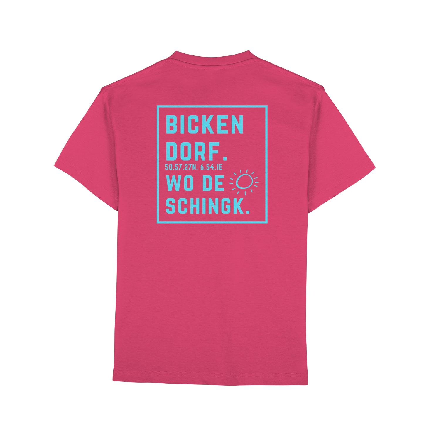 Wo de Sonn schingk - Bickendorf Druck Rücken - Premium Classic T-Shirt
