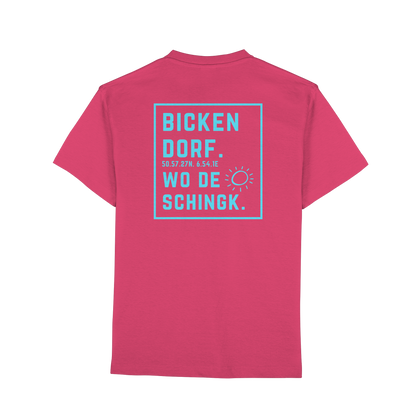 Wo de Sonn schingk - Bickendorf Druck Rücken - Premium Classic T-Shirt