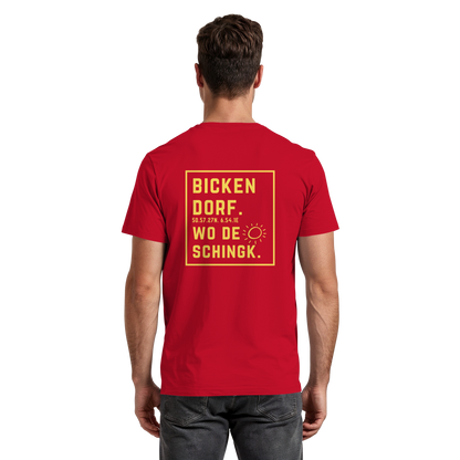 Wo de Sonn schingk - Bickendorf Druck Rücken - Premium Classic T-Shirt