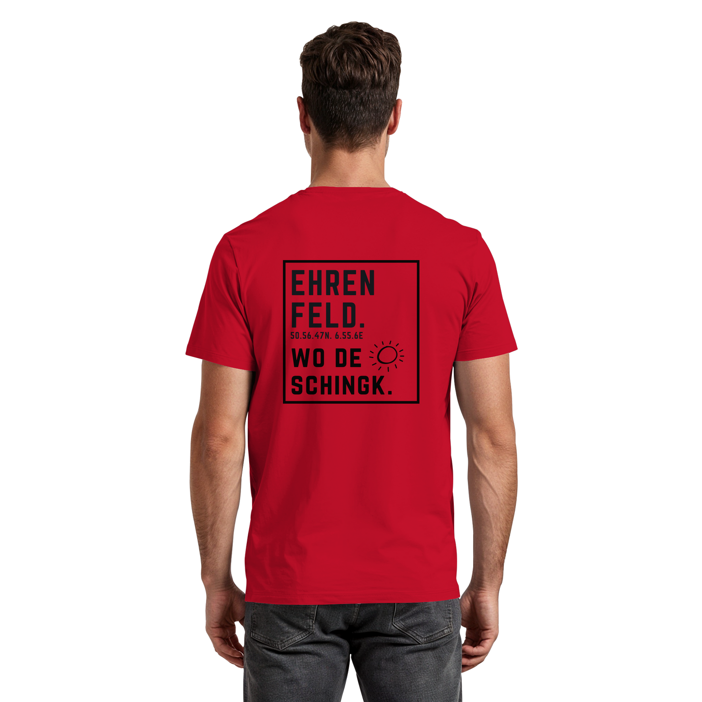 Wo de Sonn schingk - Ehrenfeld Druck Rücken - Premium Classic T-Shirt