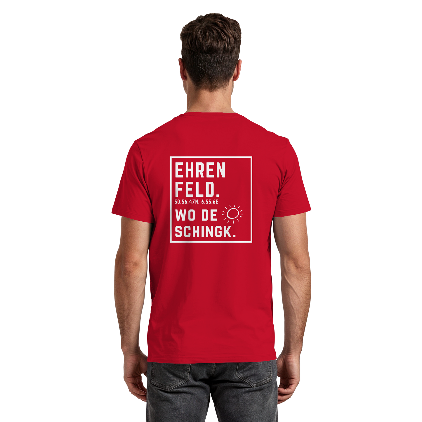 Wo de Sonn schingk - Ehrenfeld Druck Rücken  - Premium Classic T-Shirt